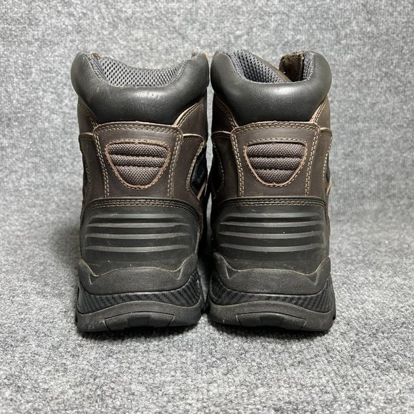 Justin Original Work Steel Toe Boots Mens 11.5 Brown Black Lace Up main image 10